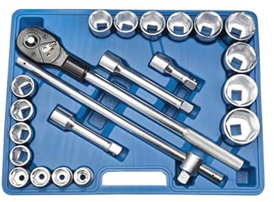 22-Delig Doppenset 3/4 Inch - Zeskant Maten voor Mechanische Werkzaamheden