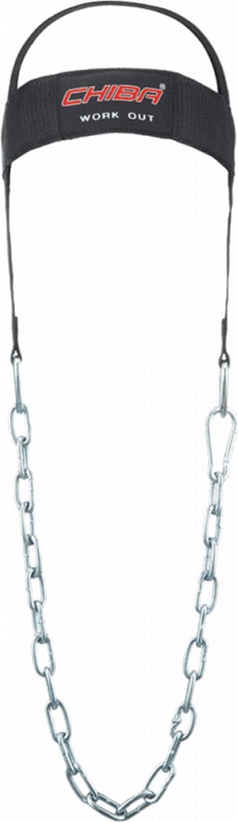 Chiba Nektrainer (Black) One Size - Versterk je Nekspieren met Verstelbare Weerstand en Comfortabele Neopreen Polstering