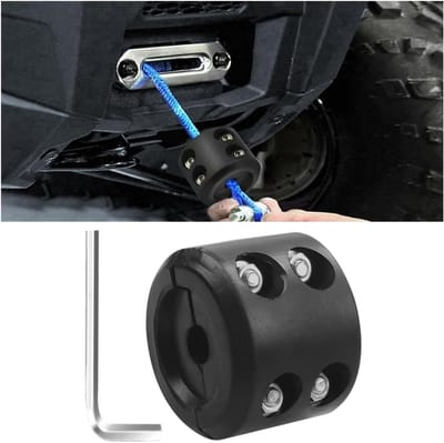 Rubber Kabelstopper voor Winch, Bescherming van Kabels en Touwen, Veiligheid voor ATV en UTV, Efficiënte Kabelbeveiliging en Schokabsorptie