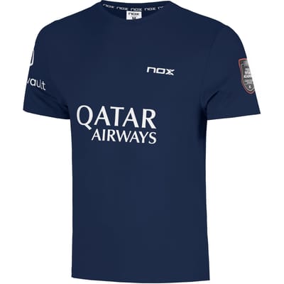 Nox AT10 Sponsors T-shirt 25 Marineblauw - M