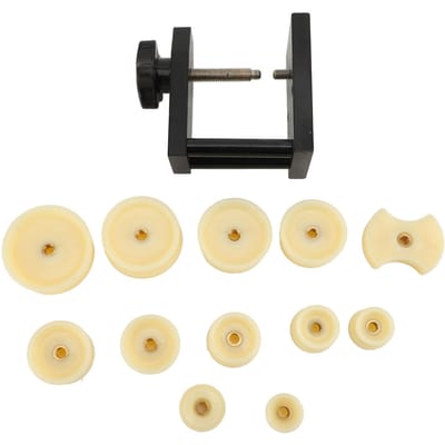 Horlogepersgereedschapsset Professionele Hoge Stabiliteit Handmatige Horloge Achterdeksel Sluitmachine met 12 Matrijzen voor beige