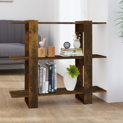 vidaXL - Boekenkast/kamerscherm - 100x30x87 - cm - gerookt - eikenkleurig