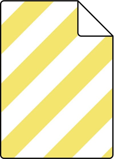 Proefstaal ESTAhome behang strepen geel en wit - 26.5 x 21 cm - 139954-S