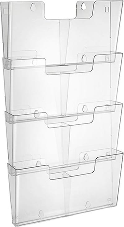 Wandfolderhouder koppelbaar 2x A5 (4 stuks)