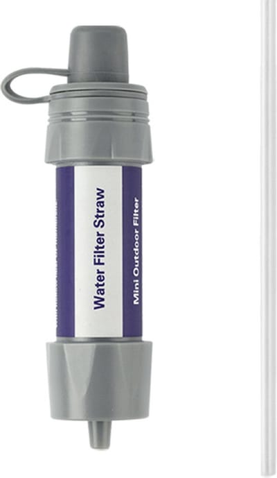 Water Zuiveringspomp - Waterfilter - Outdoor life - waterfilter survival - Noodpakket - Filtert 5000L - Water Filter Straw - Water Filtersysteem - Overlevingsuitrusting - Survival Kit - waterfilter noodpakket - Overleving Kit-water filter-Grijs-1stuk