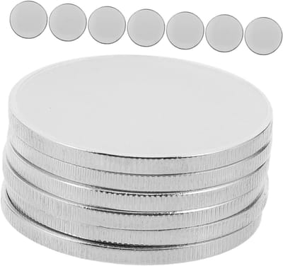 Graveerbare Munten - Herinneringsmunten DIY - Persoonlijke Souvenirs Maken - Duurzaam Legering Materiaal - 4 cm Diameter - Zilver