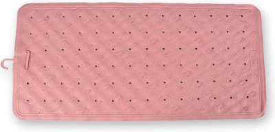 Douchemat badmat Zalm kleur - 76 x 36 cm - antislip mat - voor bad en douche Rubberen Antislip Douchemat - 36x76 cm | Kwaliteit | Roze