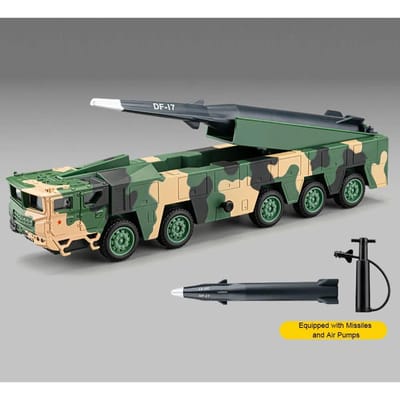 1:Modèles de Véhicules de Lancement de Missiles Df-17 à l'Échelle 50 en Alliage Moulé sous Pression Jouets Avec Lumière Musique Modèles Militaires Véhicules Pour Enfants Adultes Cadeaux gray