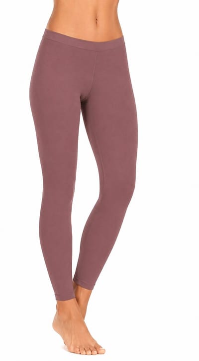Premium Dames Legging Katoen | Basic Legging | Roze - L