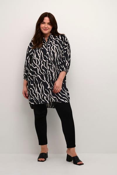Kaffe Curve KCsonna Shirt Dames Blouse - Maat 46