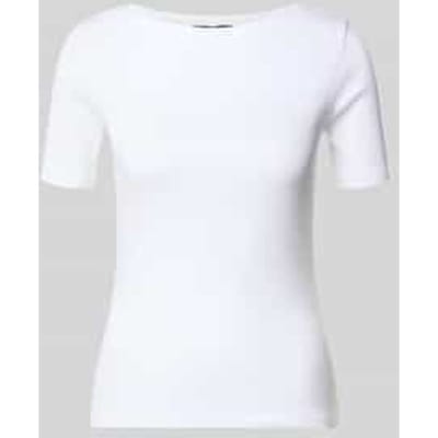 slim fit T-shirt met structuurpatroon model 'Klenja'