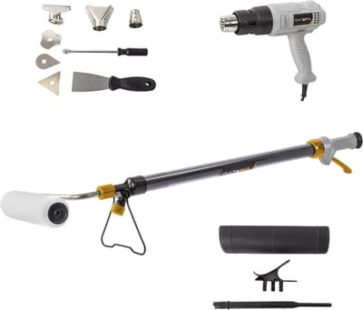 Batavia Renovatieset - Verfroller met geïntegreerd reservoir van 520 ml - krachtig 1800 W heteluchtpistool - Maxxpack