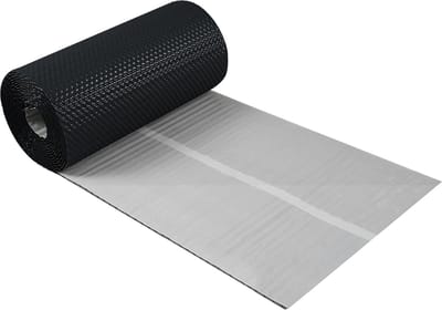 Dakraamafdichting Tape - Aluminium Wandtape - Dak Reparatie - 3D Gestructureerd Profiel - 300mm x 5m - antraciet
