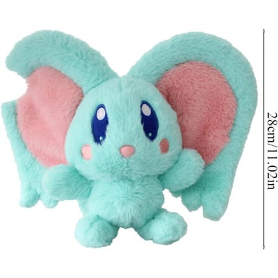 Schattige Groene Vlinder Elfilin Pluche Pop Zacht Knuffeldier Speelgoed Kinderen Cadeau Gamer Verzamelen The Forgotten Land Animatie 28cm turquoise