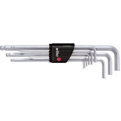 Wiha Inbus Haakse schroevendraaierset 1.5 mm, 2 mm, 2.5 mm, 3 mm, 4 mm, 5 mm, 6 mm, 8 mm, 10 mm 9-delig
