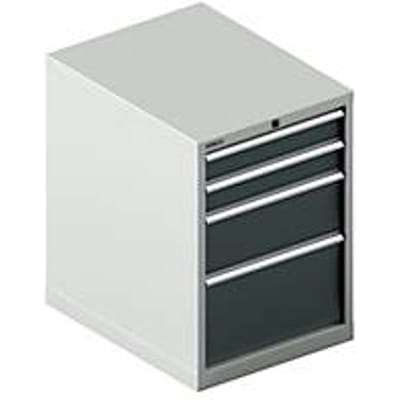 Schäfer Shop Select  ladekast 27-36, 4 schuifladen, tot 75 kg, B 564 x D 725 x H 800 mm, antracietgrijs/lichtgrijs