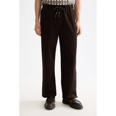 Scotch & Soda Jacquard Cotton-blend Corduroy Relaxed Fit Jogger Demitasse Taglia: S | Pantaloni Outlet | Uomo