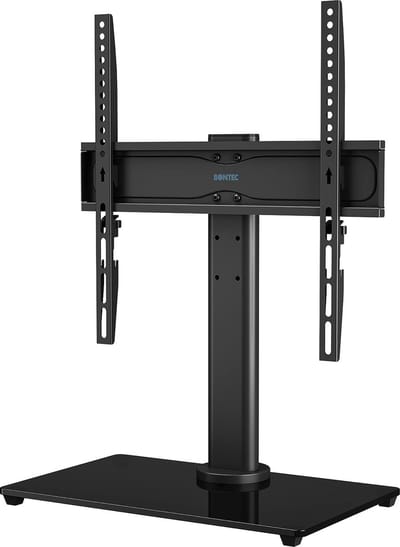 TV Stand TV Stand Swivel voor 26-55 inch LCD LED OLED Plasma Flat & Curved TV tot 40KG, Free Movement Swivel & Height Adjustable, Max.VESA 400x400