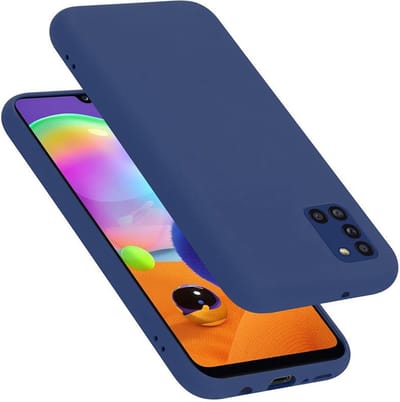 Cadorabo Hoesje geschikt voor Samsung Galaxy A31 in LIQUID BLAUW - Beschermhoes gemaakt van flexibel TPU silicone Case Cover