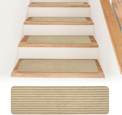 Set van 15 Antislip Trapmatten 55 x 22 cm, Zelfklevend en Herbruikbaar, Bescherming voor Trappen, Ideaal voor Binnengebruik, Snijbaar op Maat