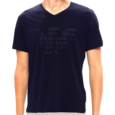 Emporio Armani Heren T-shirt van Bio-Baumwolle