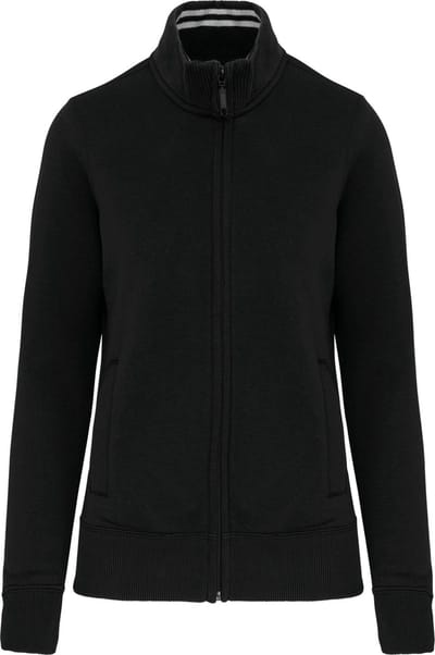 Kariban Damessweater met rits K457 - Black - XL