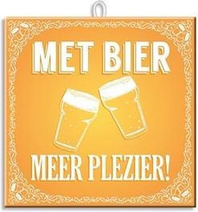 Paperdreams Slogan tegel - bier