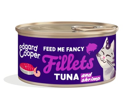 Edgard & Cooper Kattenvoer Fillets Tonijn - Garnaal 70 gr