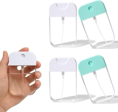 Set van 4 Herbruikbare Parfumhouders van 50ml, Lege Parfumflacons voor Reizen, Handtas en Werk, Ideaal voor Reizen en Dagelijks Gebruik