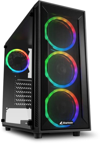 ATX Semi-tower Box Sharkoon 4044951034840 Black ATX LED RGB
