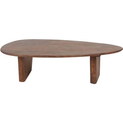 Salontafel Rudo 135 x 75 cm - Mangohout - Organisch - Japandi