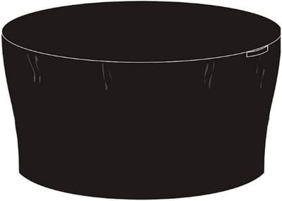 Tuinmeubelhoes Rond - Beschermhoes Meubels - Meubels Beschermen - Waterdicht Polyester - 180x180x90 cm - Zwart