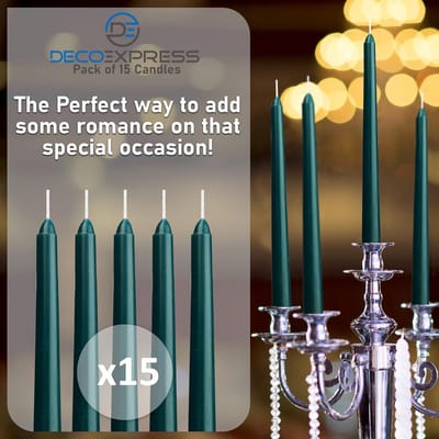 Dinerkaarsen Set Klassiek Druipvrij Taps Toelopend Lange Brandduur - Decoratieve Tafelkaarsen Assortiment