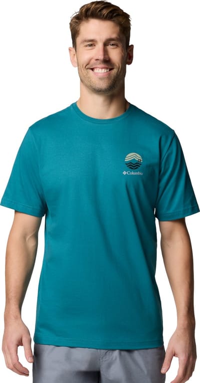 Columbia Kettle River Outdoor Tee, Mannen, Groen, T-shirt, maat: L