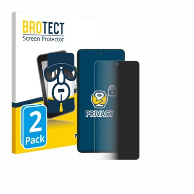 BROTECT - privacy screenprotector voor Motorola Edge 70 - Folie Beschermfolie Blauwlichtfilter 2 Stuks