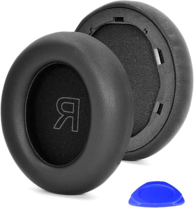 Vervangende Oorkussens voor Soundcore Life Q30/Q35 - Zachte Schuim Covers voor Hoofdtelefoon, Comfortabele Oorkussens voor Geluid en Demping (Zwart)