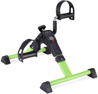 Inklapbare Hometrainer - Mini Fietsapparaat - Thuis Fitness - LCD Scherm - Verstelbare Weerstand - Groen