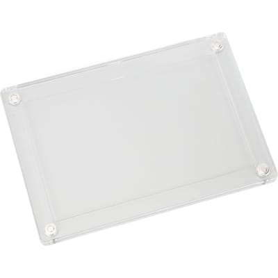 Koelkast Fotolijsten Acryl Magnetisch Dubbelzijdig Transparant Koelkast Foto Display Lijst white