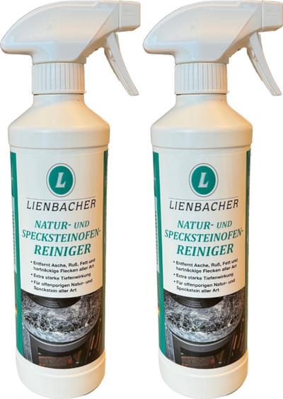 Lienbacher - Natuur-en speksteen reiniger - 2 stuks - kachelreiniger