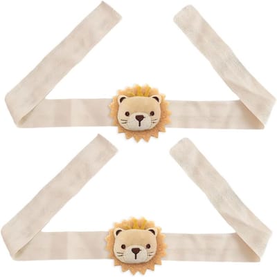Cortainschroeven 2 stuks - cartoon leeuw - beige - schattige decoratie voor kinderkamer - ShopVlot