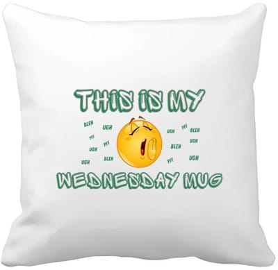 Akyol - this is my wednesday mug Kussen hoes - Koffie - iemand die houdt van koffie - kopje koffie - woensdag koffie - koffie liefhebbers - quote - verjaardagscadeau - cadeau - kado - gift - geschenk - verrassing - 40 bij 40 cm