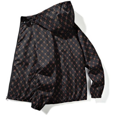 Lente- en Herfstjas Dunne Jeugd Heren Casual Jas Koreaanse Versie Veelzijdige Capuchon Heren 4XL black