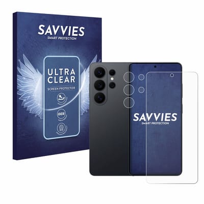Savvies - Screenprotector voor Samsung Galaxy S26 Ultra (Voor+Camera) - Folie Beschermfolie transparant 18 Stuks