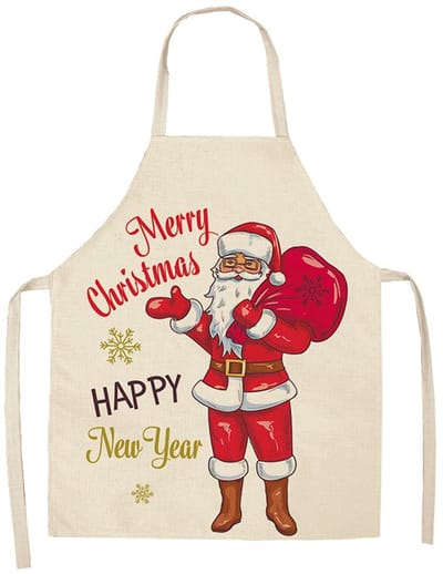 MTTproducts- Kerstschort Rood - Kerstman - Keukenschort - Waterdicht - Vuilafstotend - 55 x 68 cm - Grappig kerstcadeau