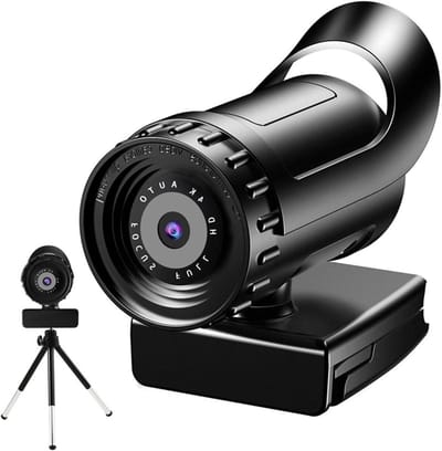 Webcam Full HD - Webcam met microfoon - Videobellen - Automatische scherpstelling - 1080P - Zwart