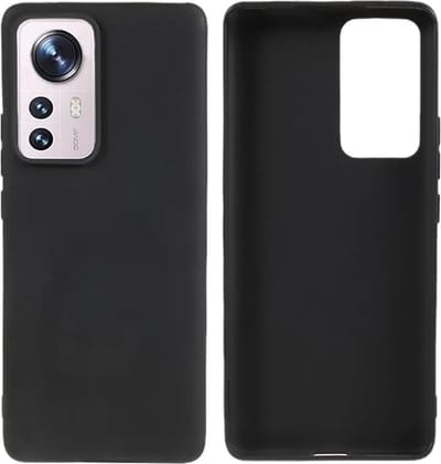 Flexibele achterkant Silicone hoesje Zwart Geschikt voor: Xiaomi 12 Pro