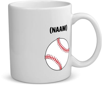 Akyol - honkbal met eigen naam koffiemok - theemok - Honkbal - honkballer - sport - 350 ML inhoud