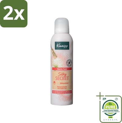 Kneipp - Douche schuim - Silky Secret - Zijdeboombloesem - 200 ml - Voordeelverpakking - 2 stuks - Douche Foam - Zacht Schuim