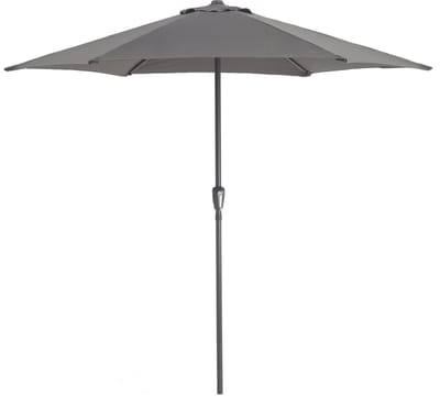 ACAZA Parasol - Stokparasol - Donkergrijs - 270 cm diameter - ALUMINIUM - Tuinparasol - Ronde Parasol - Waterdicht