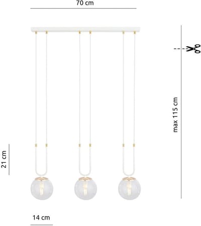 GLAM 3 WHITE/TRANSPARENT